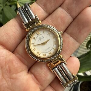 Jacques Prevard Two Tone Ladies Watch Gold Steel Cable Detail Women’s Quartz